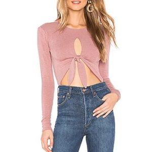 Privacy please Kendall body suit - new pink metallic XXS